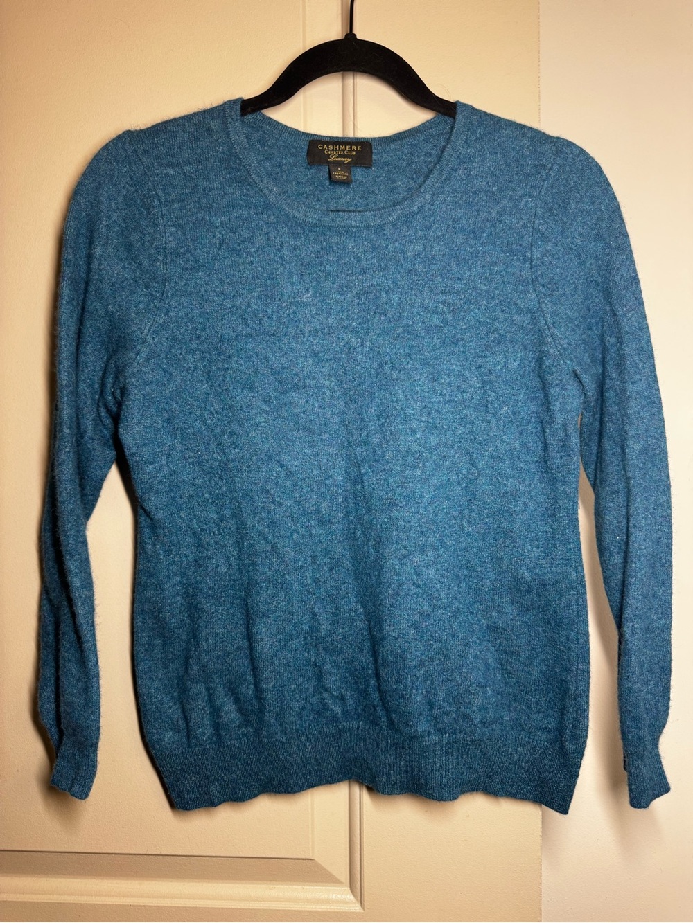 Charter Club Teal Crewneck Cashmere Sweater